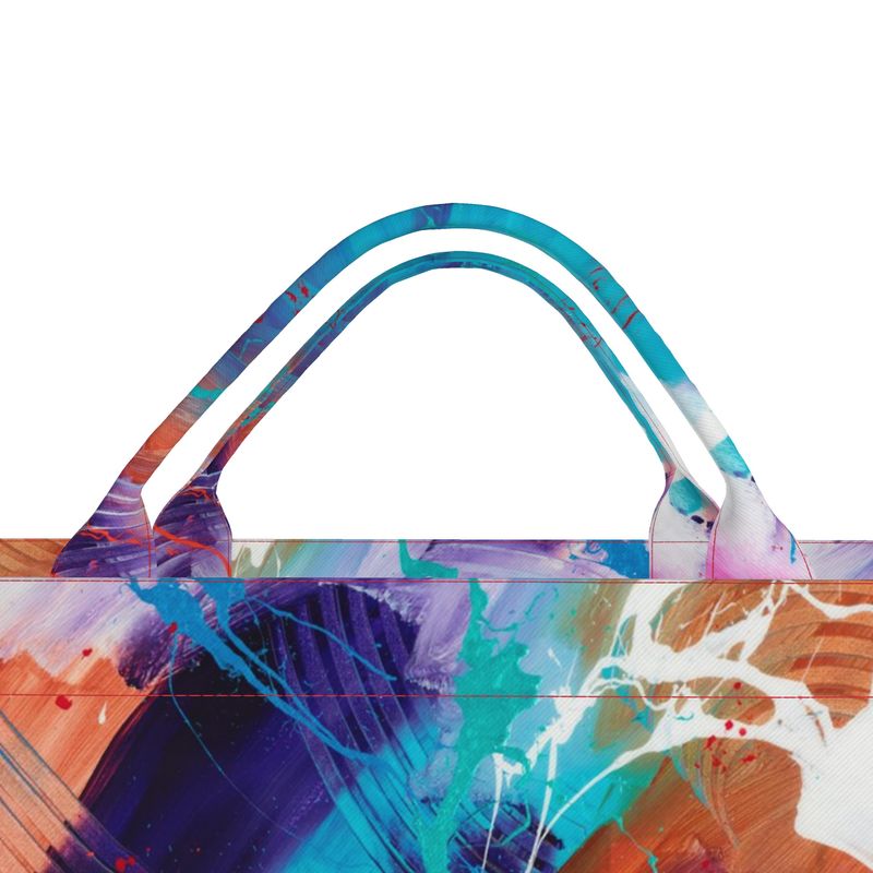 Large Abstract Night Lover Canvas Tote Bag