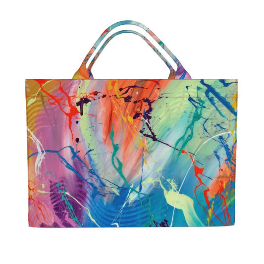 Large Abstract Shared Dreams Canvas Tote Bag