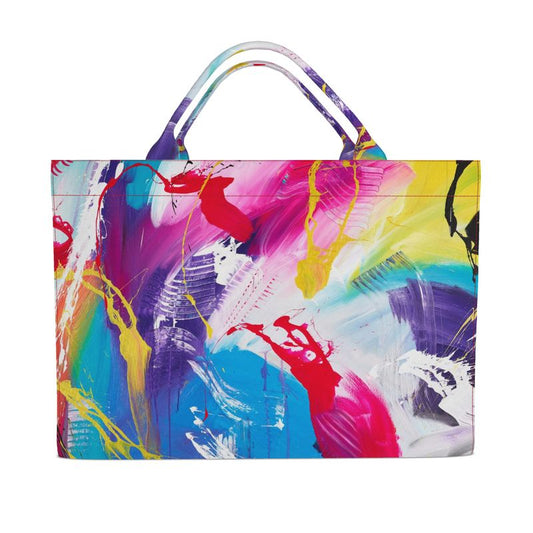 Large Abstract Dance Forever Canvas Tote Bag
