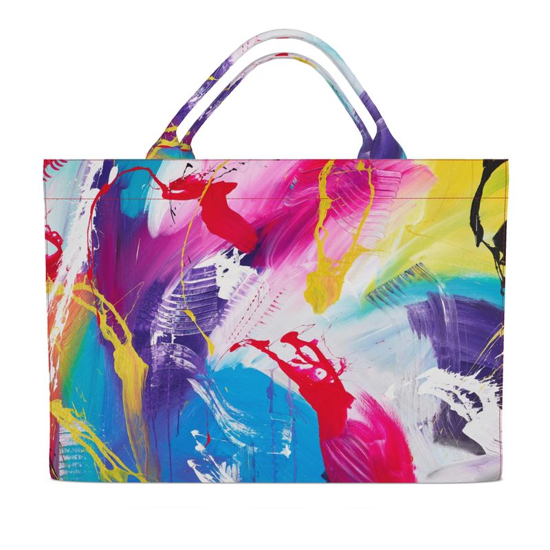 Large Abstract Dance Forever Canvas Tote Bag