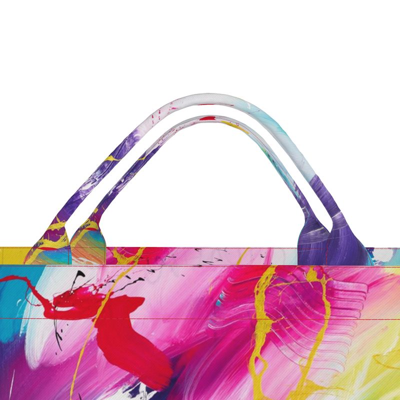 Large Abstract Dance Forever Canvas Tote Bag