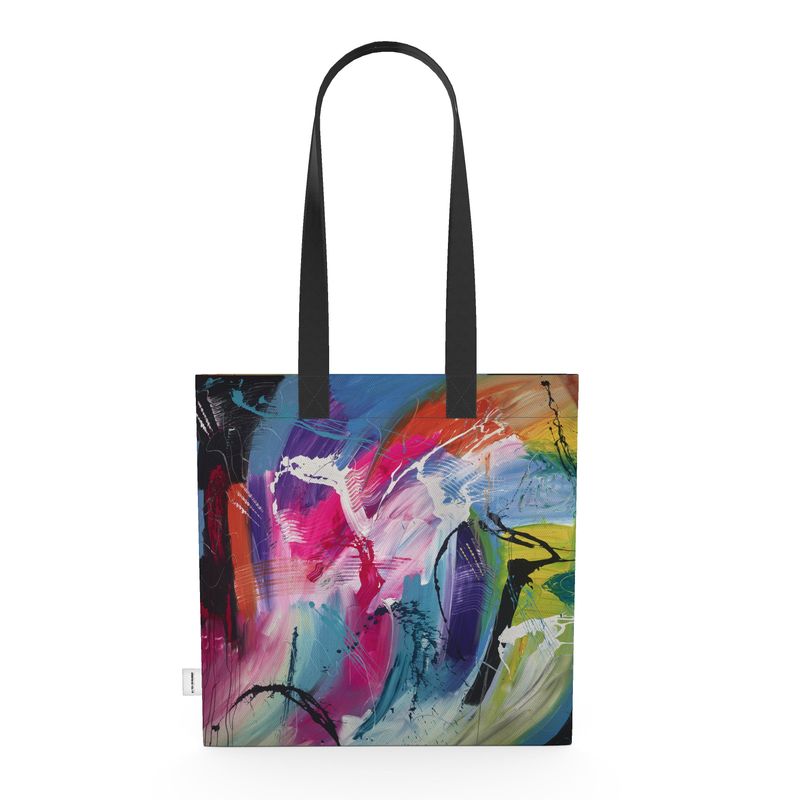 Rainbow Treasure Chest Canvas Tote Bag
