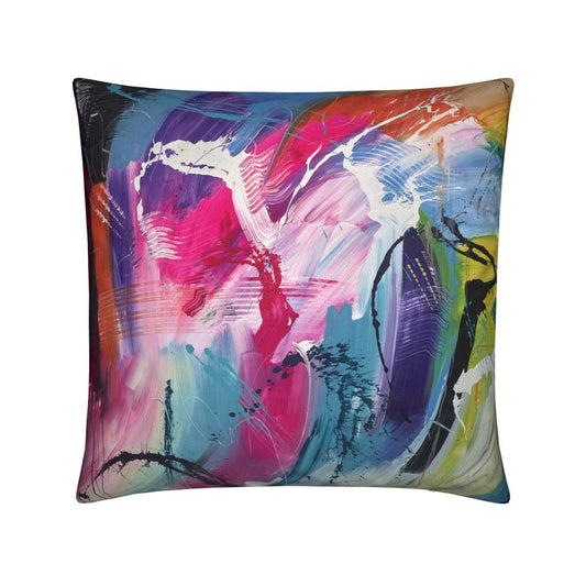 Rainbow Treasure Chest Luxury Cushion