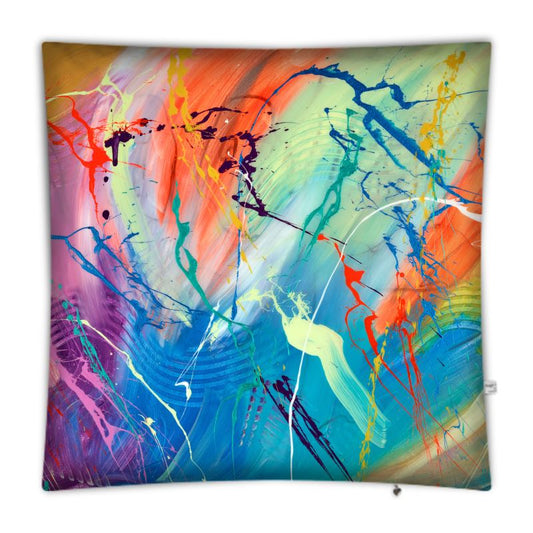 Shared Dreams Large Abstract Floor Cushion