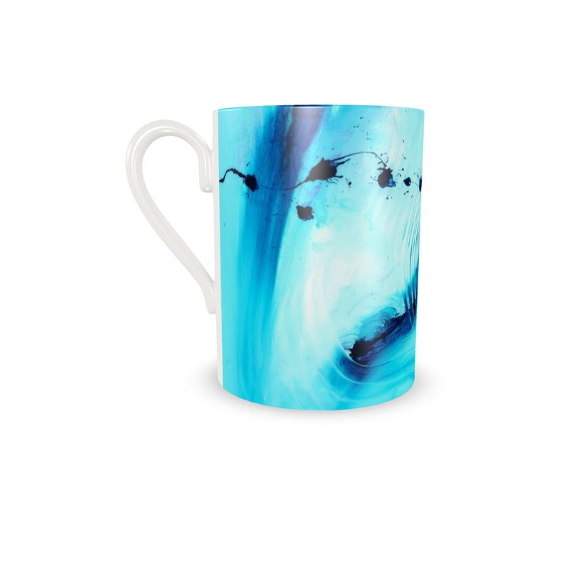 Bone China Abstract Espresso Cup & Saucer- Set of 2