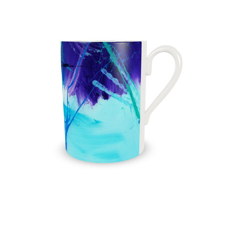 Bone China Abstract Espresso Cup & Saucer- Set of 2