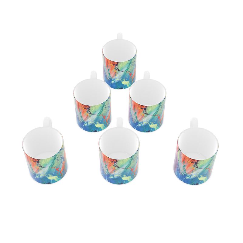 Shared Dreams Bone China Mugs- Set of 6