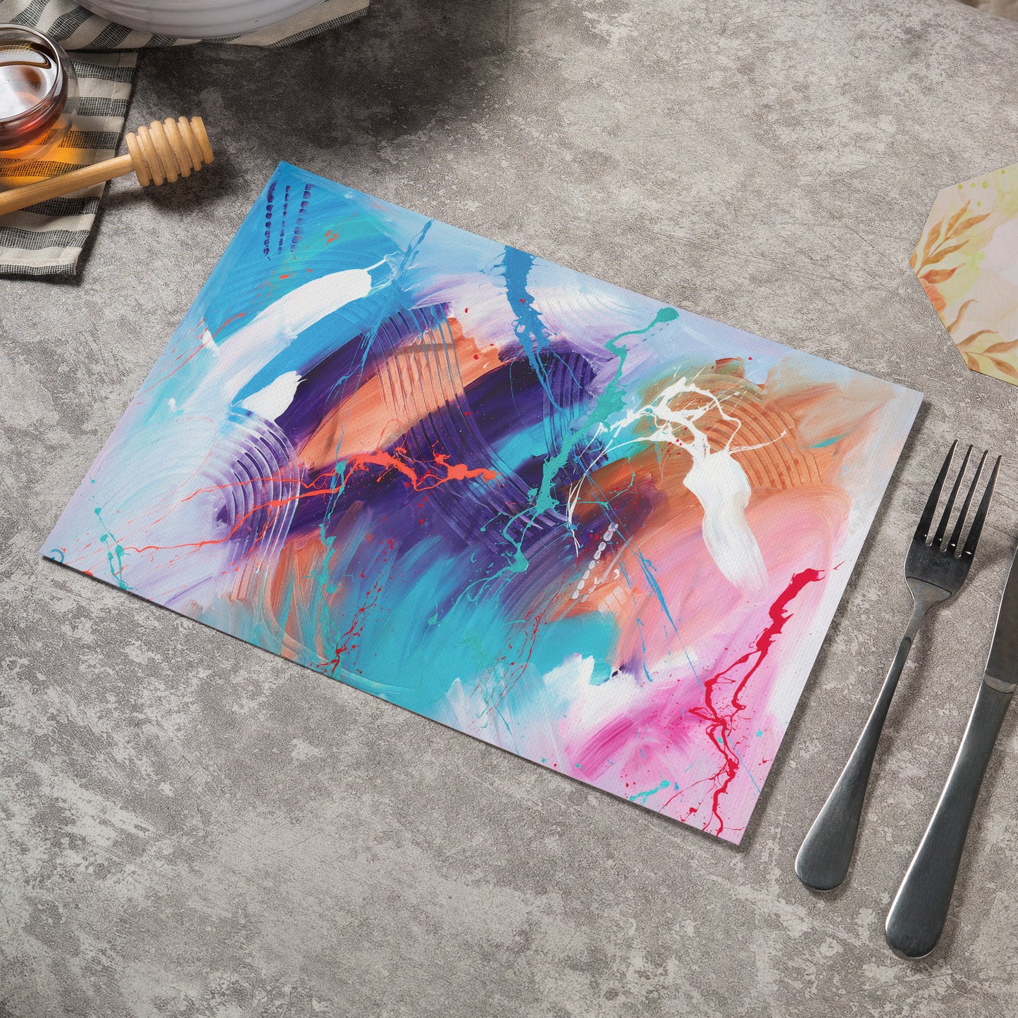 Large 'Night Lover' Abstract Placemat