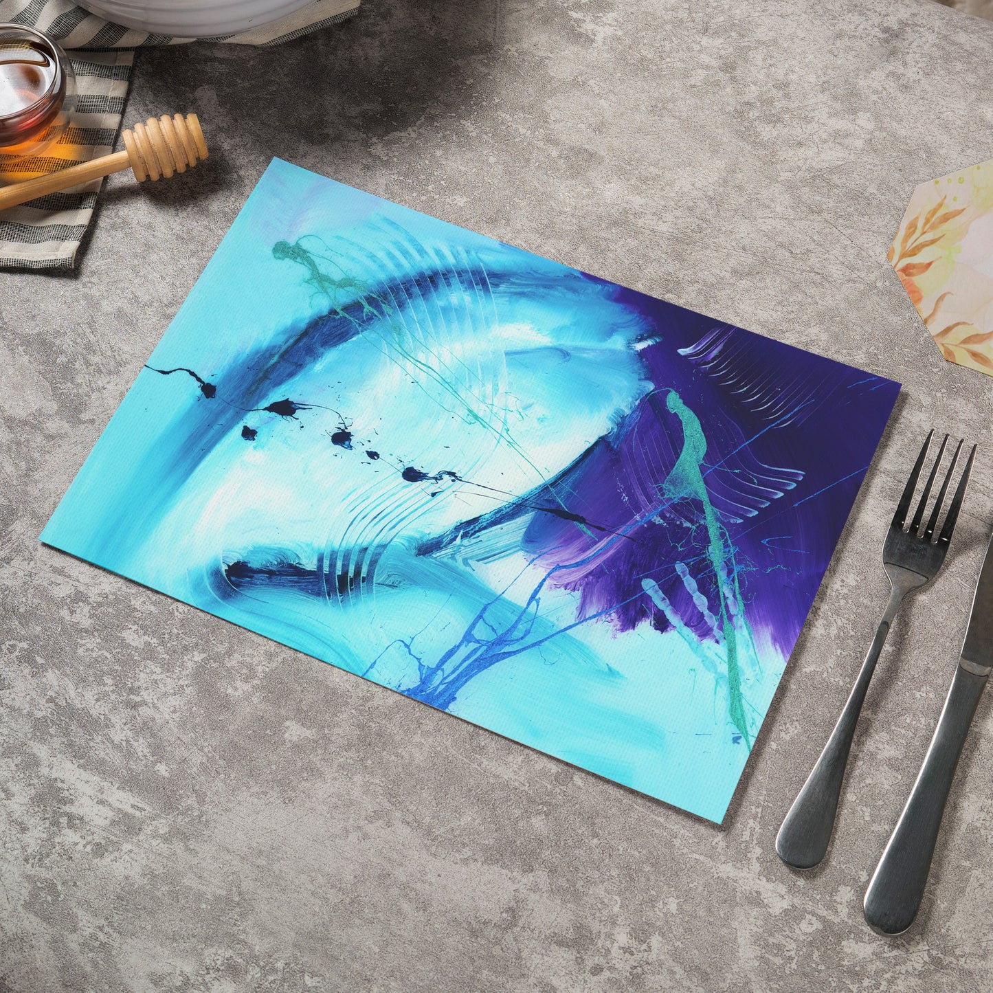 Large 'Me & The Moonlight' Abstract Placemat