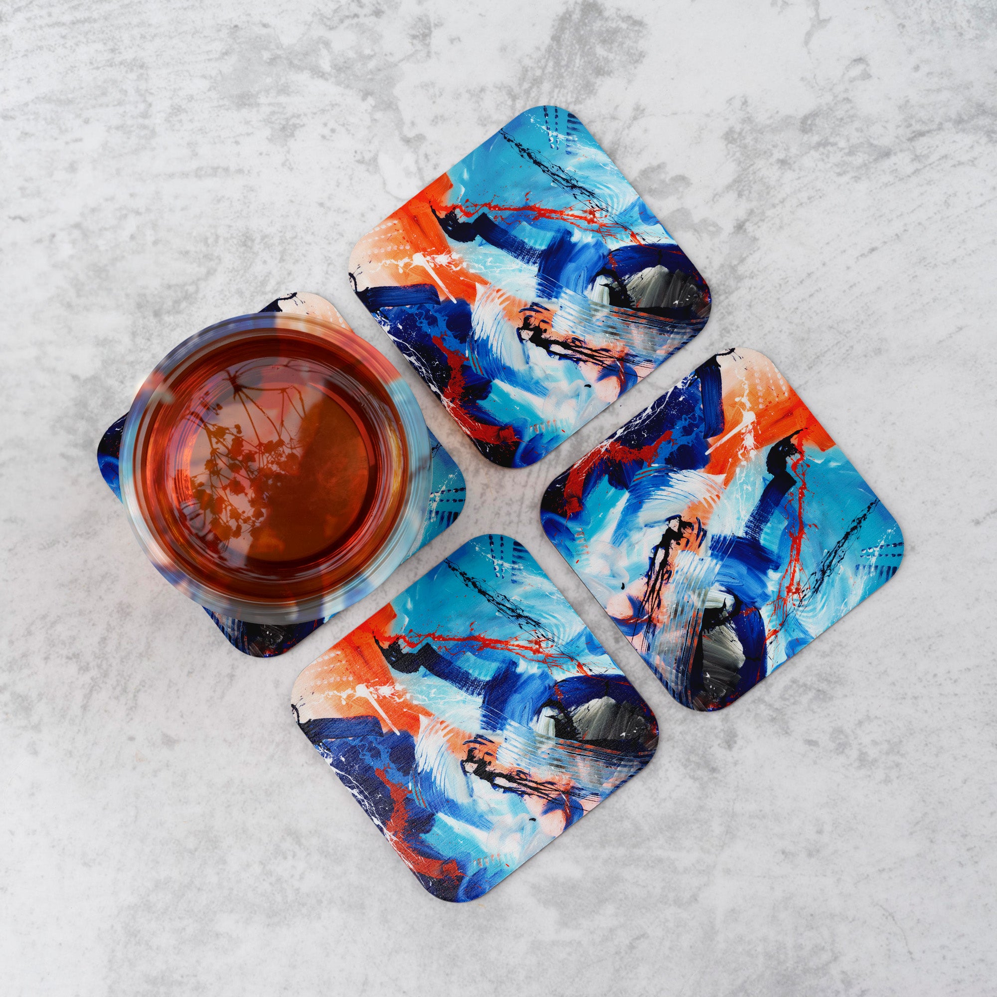 Abstract 'Sexy Silence' Coasters