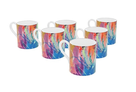 Shared Dreams Bone China Mugs- Set of 6