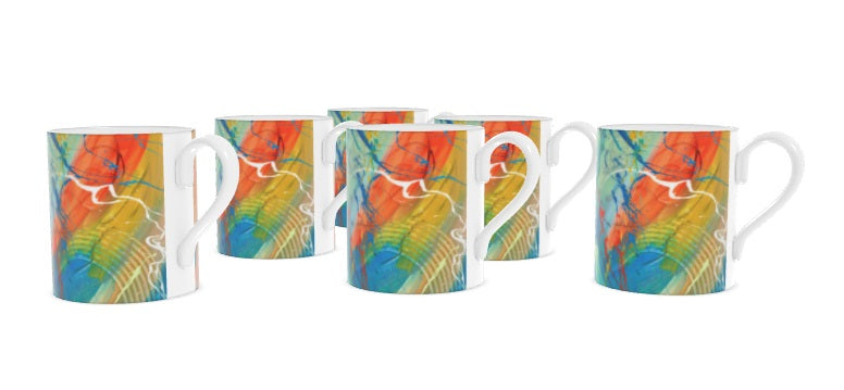 Shared Dreams Bone China Mugs- Set of 6