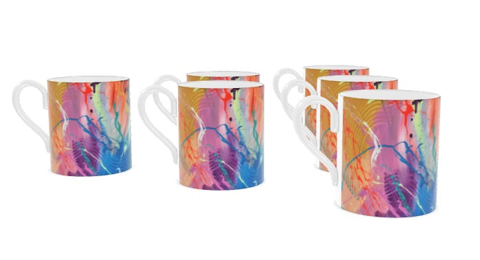 Shared Dreams Bone China Mugs- Set of 6